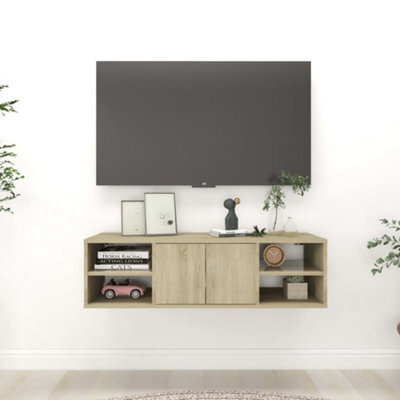 Berkfield Wall Shelf Sonoma Oak 102X30X29 Cm Engineered Wood - image 1