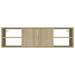 Berkfield Wall Shelf Sonoma Oak 102X30X29 Cm Engineered Wood - thumbnail 6