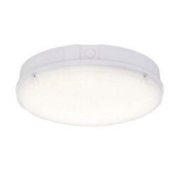Luminosa Lighting Luminosa Forca Cct Integrated Led Outdoor Microwave Flush Light Gloss White, Opal Ip65 - thumbnail 3