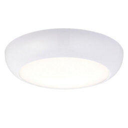 Luminosa Lighting Luminosa Forca Cct Integrated Led Outdoor Microwave Flush Light Gloss White, Opal Ip65 - thumbnail 4