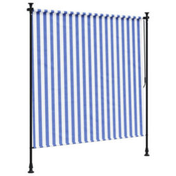 Walplus Outdoor Roller Blind Blue And White 200X270 Cm Fabric&steel - thumbnail 5