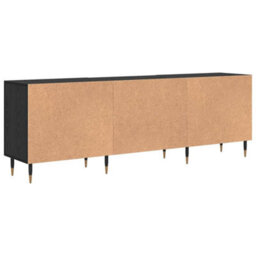 Berkfield Tv Cabinet Black Oak 150 X 30 X 50 Cm Engineered Wood - thumbnail 8
