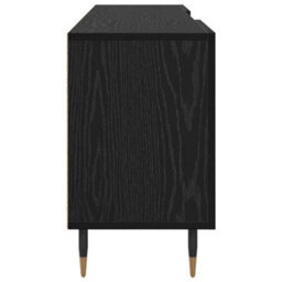 Berkfield Tv Cabinet Black Oak 150 X 30 X 50 Cm Engineered Wood - thumbnail 7