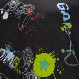 Bedlam Game Glow Kids Gamer Themed Duvet Cover Set Glows In The Dark - thumbnail 5