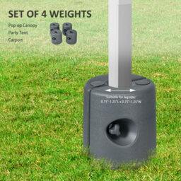 Outsunny Gazebo Weights Set Of 4 For Pop Up Gazebo, 48Kg - thumbnail 4