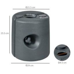 Outsunny Gazebo Weights Set Of 4 For Pop Up Gazebo, 48Kg - thumbnail 3