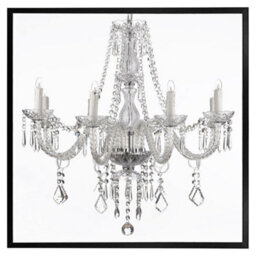 "Andrew Lee Chandelier (Picutre Frame) / 24X24"" / White" - thumbnail 2