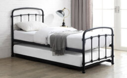 Save On Goods UK 3Ft Single Overnighter Guest Bed Retro Bed Frame,black,metal Industrial, Scaffold Style - thumbnail 3
