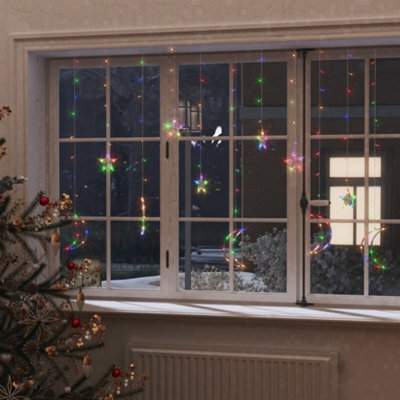 Berkfield Star And Moon Fairy Lights Remote Control 138 Led Colourful - image 1