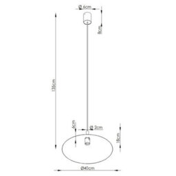 Sollux Lighting Nox Steel Ultramarine 1 Lights Modern Pendant Lamps - thumbnail 9