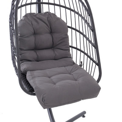 Living And Home Supportive Comfortable Dark Grey Garden Chair Seat Pad Cushion Waterproof Outdoor Bench Swing Chair Seat Cushion L 110 X W 48 Cm - image 1