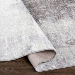 Livabliss Wanderlust-Abstract Grey Ivory Blue Modern Marble Living Dining Bedroom Rug 200 X 275 Cm Easy Care, Non Shedding - thumbnail 4