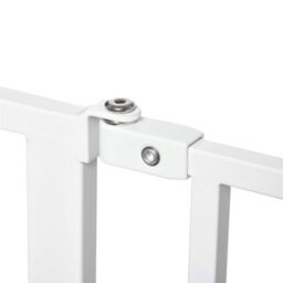 Pawhut Dog Gate Wide Stair Gate W/ Door Pressure Fit, 75-115W Cm, White - thumbnail 7
