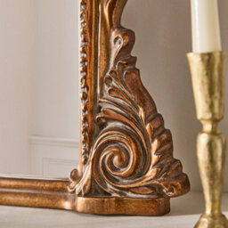 Dibor Vintage Style Hallway Bedroom Living Room Large Gold Mirror - thumbnail 2