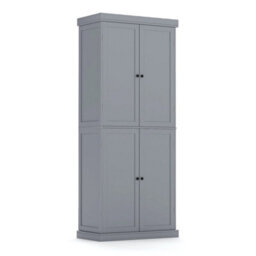 4 Door Kitchen Pantry 184Cm Tall Buffet Cabinet W/ 6 Tier Shelves - thumbnail 4