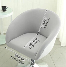 Bar Stool Cover With Backrest, Set Of 2, Stretchable, Curved, High Chair Cover, Kitchen Stools, Padded Seat For Dining Room - thumbnail 2
