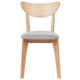 Beliani Set Of 2 Dining Chairs Erie Wood Light Brown/ Grey - thumbnail 6
