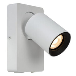 Lucide Nigel Modern Wall Spotlight - Led Dim. - Gu10 - 1X5W 3000K - With Usb Charging Point - White - thumbnail 5