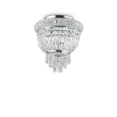 Ideal Lux Dubai 3 Light Ceiling Light Chandelier Chrome, E14 - image 1