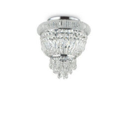 Ideal Lux Dubai 3 Light Ceiling Light Chandelier Chrome, E14 - thumbnail 1