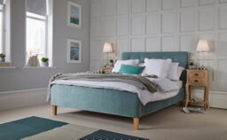 LPD Pierre Aqua Velvet King Size(5.0) Bed - Elegant Comfort With Classic Button Detailing - thumbnail 2