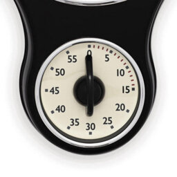 Acctim Kitchen Time Black Wall Clock - thumbnail 4