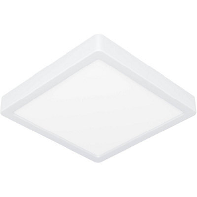 Loops Modern Square Led Ceiling Light - Stylish White Semi Flush Fixture For Indoor Spaces - image 1