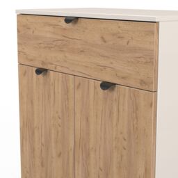 Varese Ready Assembled Matt Kashmir 1 Drawer Sideboard (H)785mm (W)740mm (D)385mm - thumbnail 5