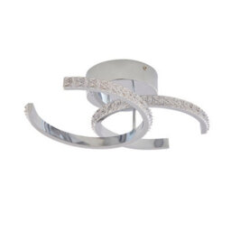 Pagazzi Lighting Pagazzi Veloria Chrome Led Flush Ceiling Light - thumbnail 2