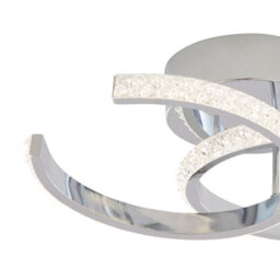 Pagazzi Lighting Pagazzi Veloria Chrome Led Flush Ceiling Light - thumbnail 3