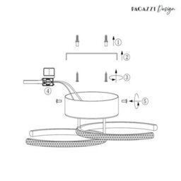 Pagazzi Lighting Pagazzi Veloria Chrome Led Flush Ceiling Light - thumbnail 7