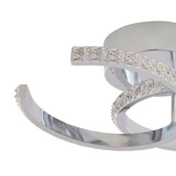 Pagazzi Lighting Pagazzi Veloria Chrome Led Flush Ceiling Light - thumbnail 4