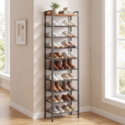 10-Tier Corner Shoe Rack Storage 42X26.5X170Cm - thumbnail 4