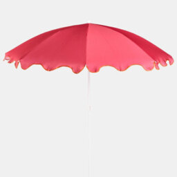 Ohs Scallop Edge Parasol Umbrella Garden Outdoor Canopy Sun Shade - thumbnail 4