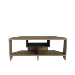 Decorotika Maldiv Modern Tv Stand Tv Unit Walnut And Black - thumbnail 5