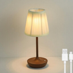 Amorly Table Lamp Wireless Led Rechargeable Light Touch Dimmable Usb Rechargeable Lightindoor Outdoor,brown - thumbnail 1