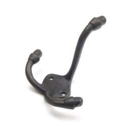 Oakcrafts - Antique Cast Iron Coat Beaumont Triple Coat Hook 90mm - Pack Of 5 Hooks - thumbnail 1