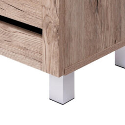 2 Door Shoe Storage Cabinet Oak Wooden Rack Stand Cupboard 4 Tier Euston - thumbnail 9