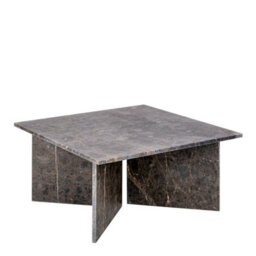 Furniture To Go Vega Square Coffee Table With Marron Marble Top 90Cm - thumbnail 1
