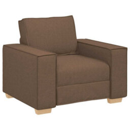 Vidaxl Sofa Set With Cushion 3 Pcs Brown 220 X 78 X 84 Cm Fabric - thumbnail 4