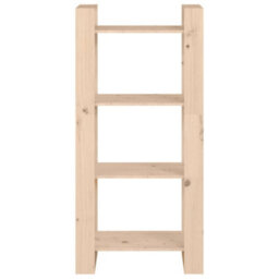 Berkfield Book Cabinet/room Divider 60X35X125 Cm Solid Wood - thumbnail 3