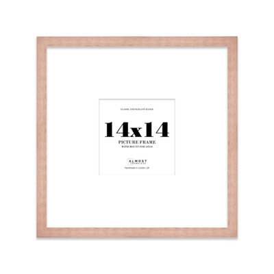 "14X14"" Bronze Picture Frame - 14X14"" Square Frame With 10X10"" Mount For 14X14""/10X10"" Pictures Art Deco Style Room Decor, 1 Pack" - image 1
