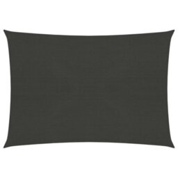 Berkfield Sunshade Sail 160 G/m2 Anthracite 6X7 M Hdpe - thumbnail 1
