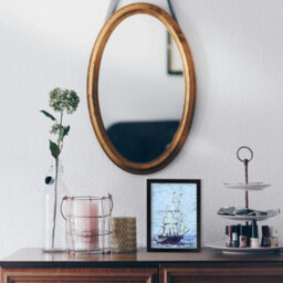 "AK Frames Sleek 11X9"" Black Thin Modern Picture Frame - Slim And Design For Posters, Prints And Photos - Elegant Wall Frame Decor" - thumbnail 4