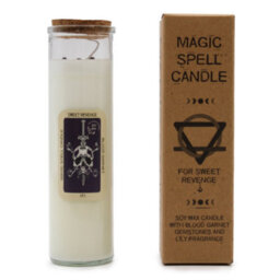 Serenityy Magic Spell Candle Sweet Revenge - Soy Wax With Blood Garnet And Lily Fragrance, 50H Burn, 280G - thumbnail 3