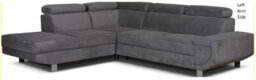 Rac3 Corner Sofa Bed With Storage - Premium Fabric, Left Arm Configuration