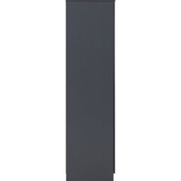 Seconique Dakota 3 Door 2 Drawer Mirrored Wardrobe - Dark Grey - thumbnail 5