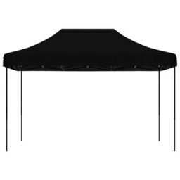 Walplus Foldable Party Tent Garden Gazebo Canopy Pop-Up Black 410X279X315 Cm - thumbnail 3