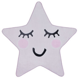 Beliani Kids Rug Sirius Pastel Pink 120 X 120 Cm - thumbnail 1
