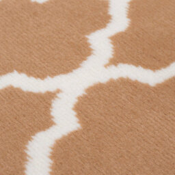 Bravich Hard Wearing Hessian Backed Stair Runner Kitchen Mat - Texas Beige Trellis - 60X120Cm (2'x4') - thumbnail 9